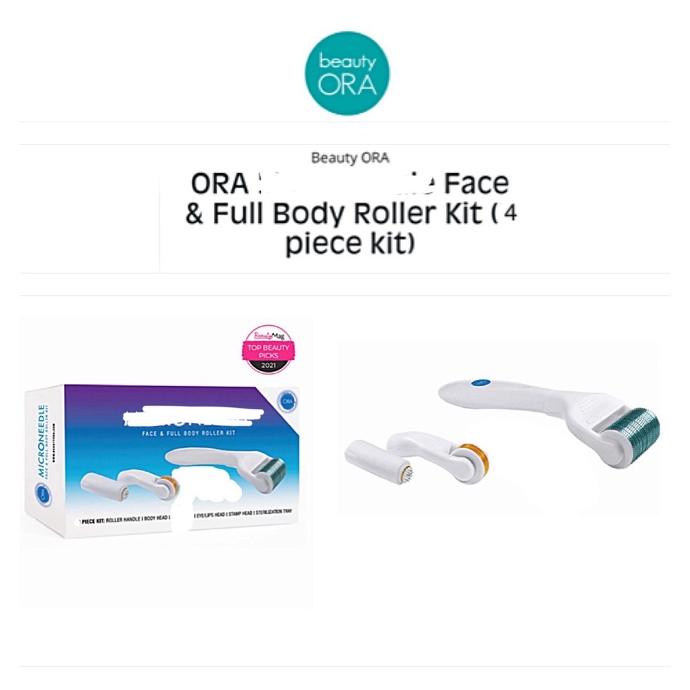 🔥 $5 SALE Beauty ORA Kit for FACE & BODY: 3 heads, tray, handle ROLLER KIT